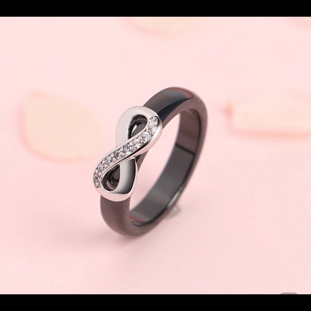 Sterling Silver and Ceramic Ring